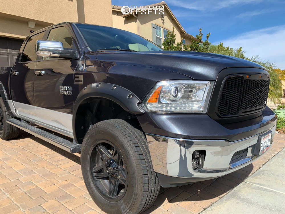 2016 Ram 1500 with 20x9 10 American Outlaw Lonestar and 295/65R20 ...