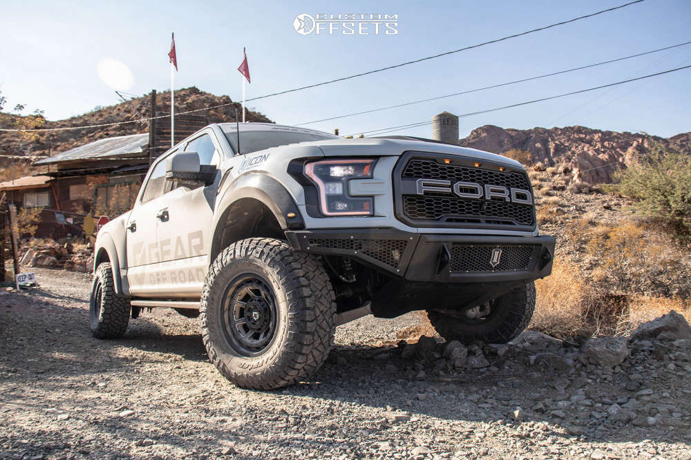 2018 Ford Raptor with 17x9 12 Gear OffRoad Black Hawk and 35/12.5R17