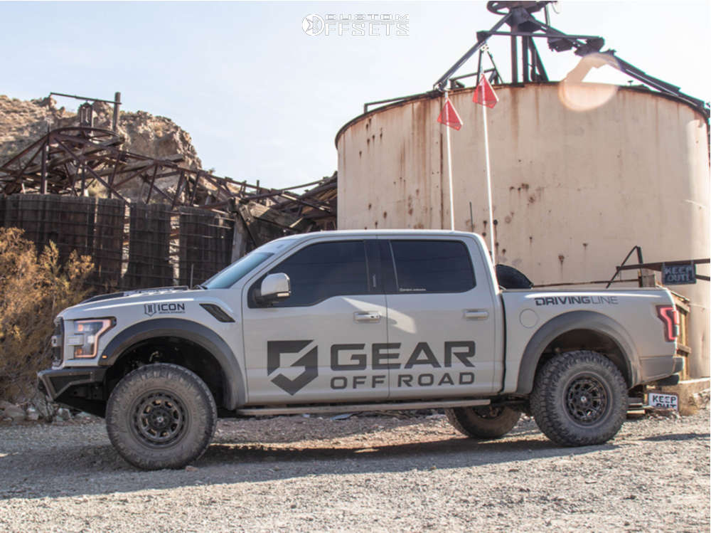 2018 Ford Raptor with 17x9 12 Gear OffRoad Black Hawk and 35/12.5R17