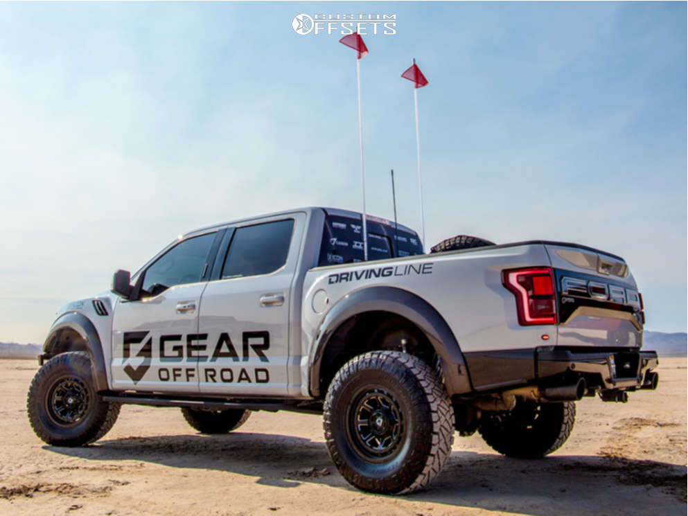 2018 Ford Raptor with 17x9 12 Gear OffRoad Black Hawk and 35/12.5R17