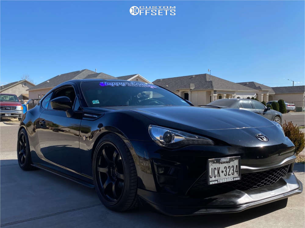17 Toyota 86 With 18x9 5 38 Gram Lights 57dr And 245 35r18 Continental Extreme Contact Dws And Coilovers Custom Offsets