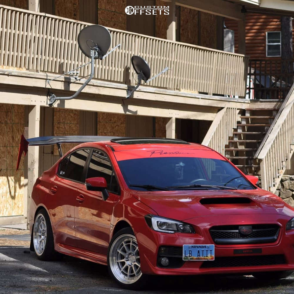 2017 Subaru WRX with 18x9.5 35 Aodhan Ah04 and 245/35R18 Yokohama