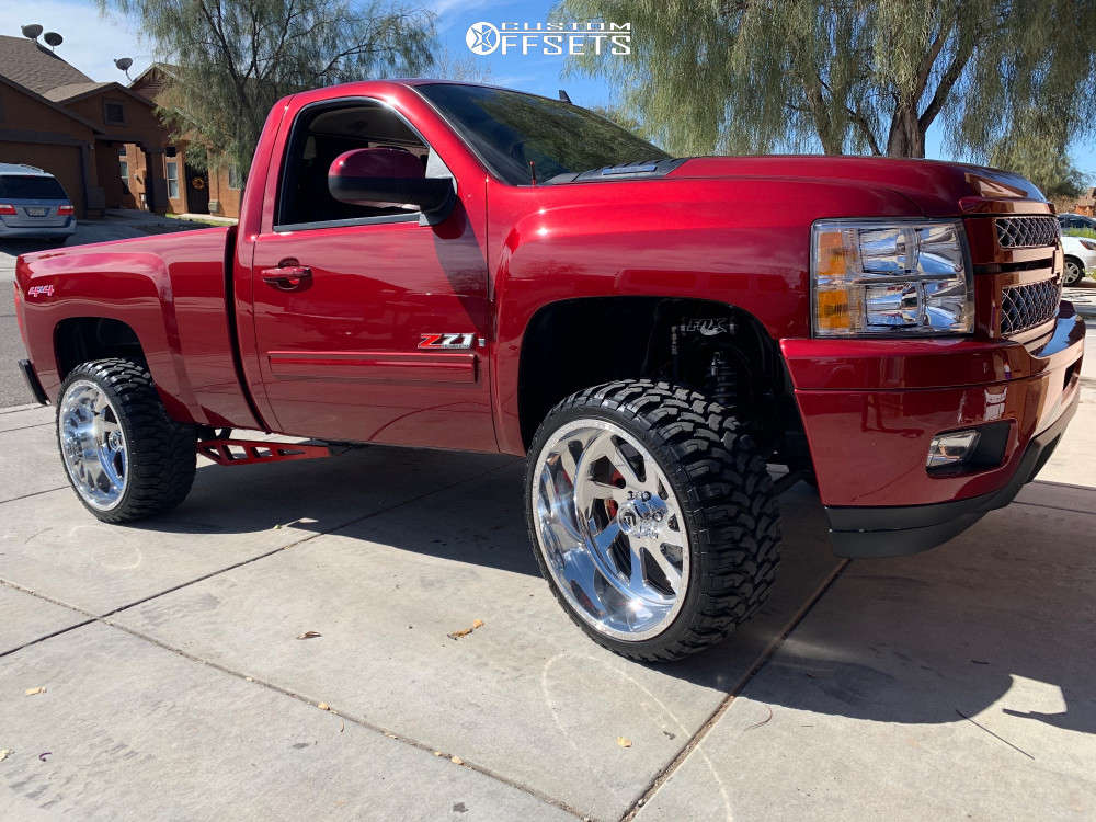 2008 Chevrolet Silverado 1500 with 22x12 51 Fuel Ffc39 and 33/