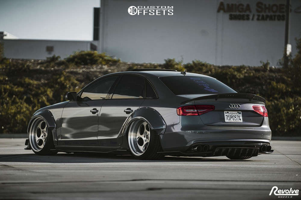 2013 Audi A4 Wheel Offset Tucked Air Suspension 911351 Custom Offsets