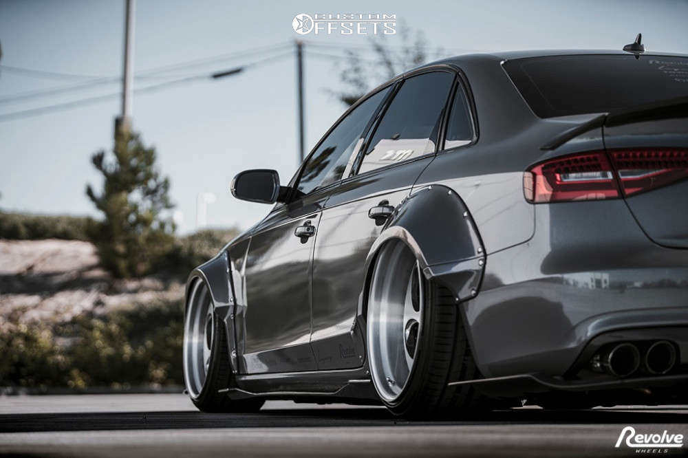 2013 Audi A4 Wheel Offset Tucked Air Suspension 911351 Custom Offsets