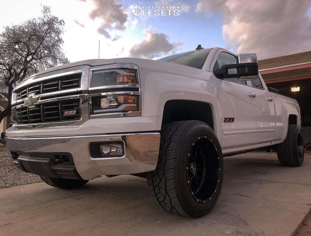 2015 Chevrolet Silverado 1500 Wheel Offset Aggressive > 1" Outside ...