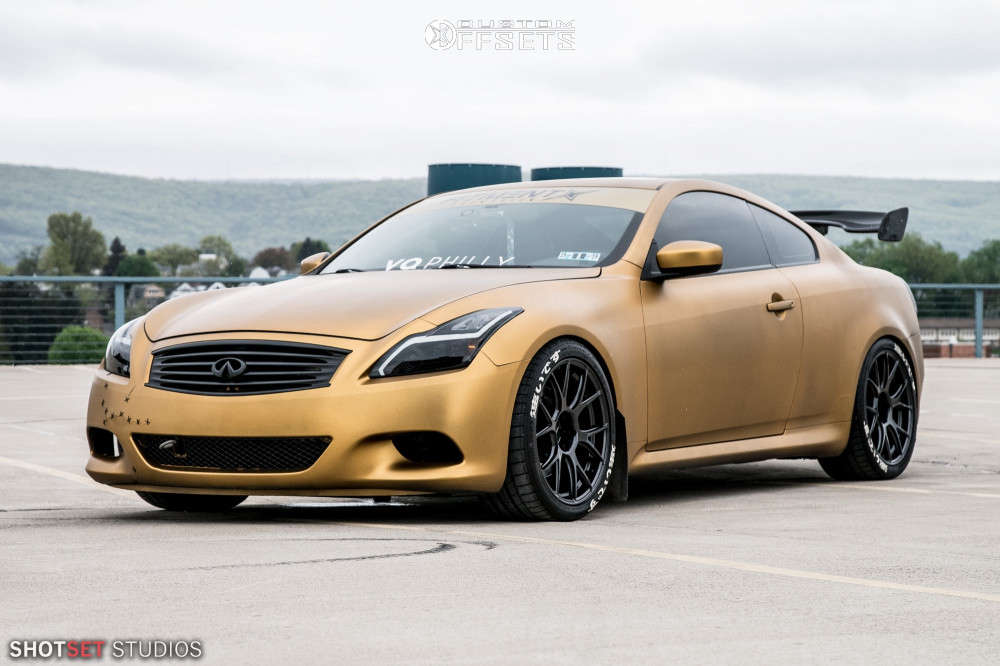 2013 Infiniti G37 Wheel Offset HellaFlush Coilovers 916632 Custom