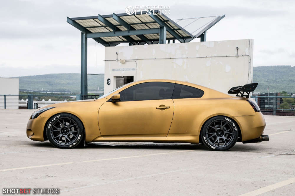 2013 Infiniti G37 Wheel Offset HellaFlush Coilovers 916632 Custom