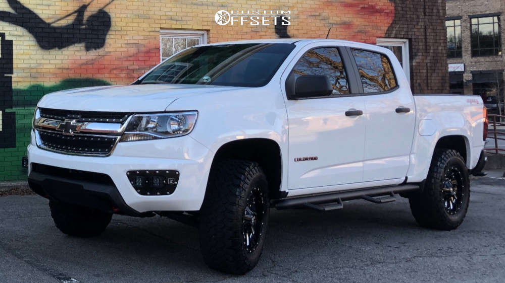 2018 Chevrolet Colorado with 17x9 Fuel Cleaver and 285/70R17 Falken ...