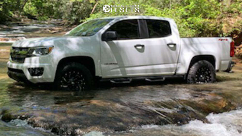2018 Chevrolet Colorado with 17x9 Fuel Cleaver and 285/70R17 Falken ...