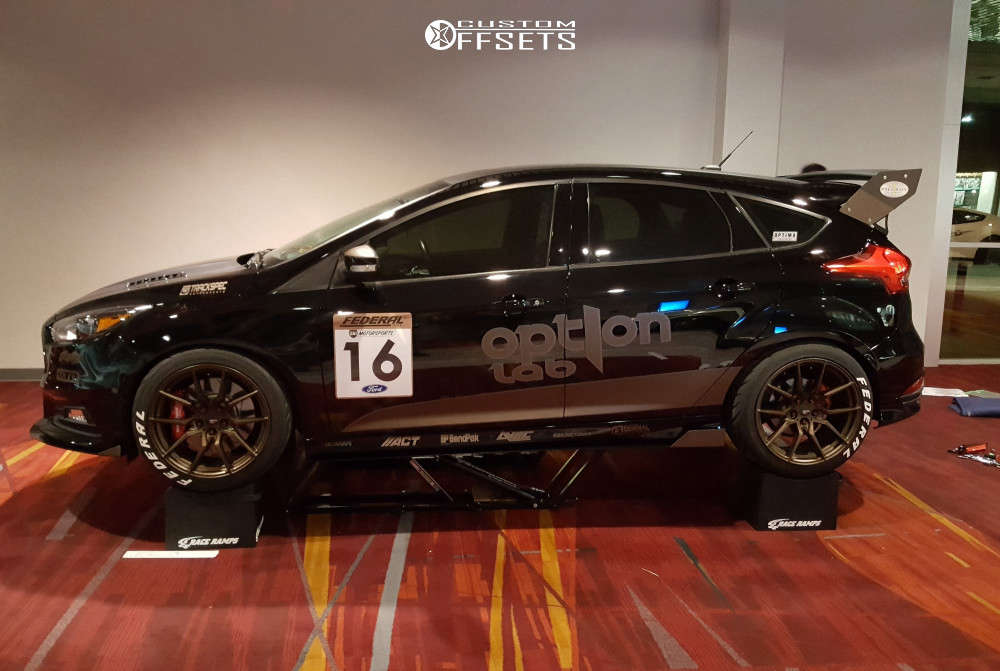 Option Lab Rims R716 Focus 2016 Ford Focus with 19x9.5 35 Option Lab R716 and 265/35R19 Federal ...