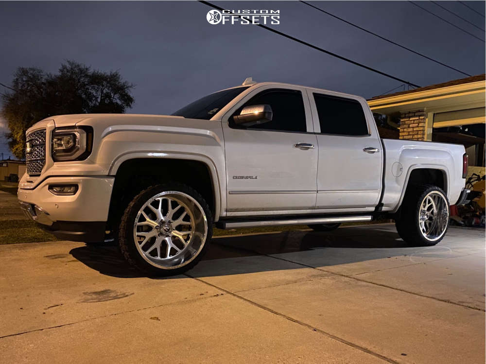 2018 GMC Sierra 1500 Wheel Offset Super Aggressive 3"5" Leveling Kit