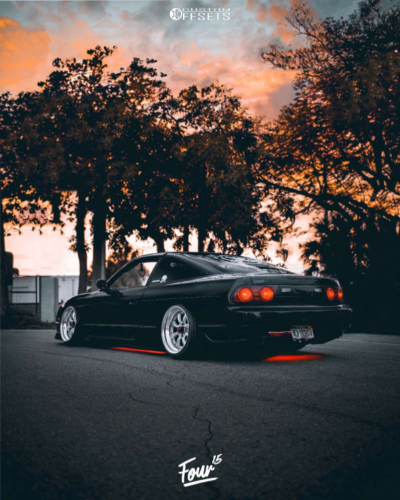 1992 Nissan 240SX with 17x9.5 17 Watanabe Rs and 205/40R17 Federal ...