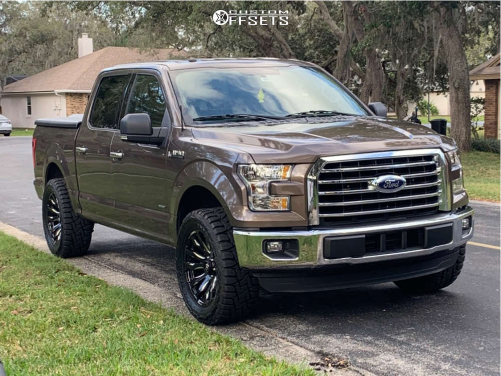 2016 Ford F150 with 20x10 18 Fuel Blitz and 33/12.5R20 Toyo Tires