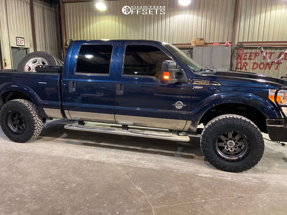 2015 Ford F-250 Super Duty with 18x9 -12 Raceline Defender and 285 ...