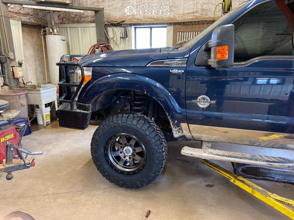 2015 Ford F-250 Super Duty with 18x9 -12 Raceline Defender and 285 ...