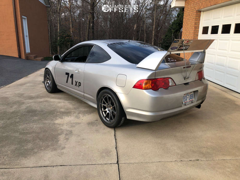2002 Acura RSX with 17x9 35 Rota Titan and 275/35R17 Hoosier A7 and