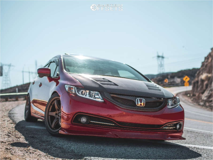 2015 Honda Civic Wheel Offset Flush Coilovers  930438  Custom 