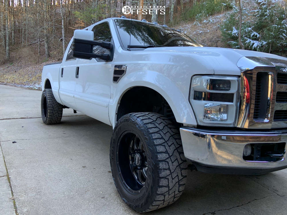 Novakane Rims 2008 Ford F-250 Super Duty with 20x10 -24 BMF Novakane and 35/13.5R20 ...