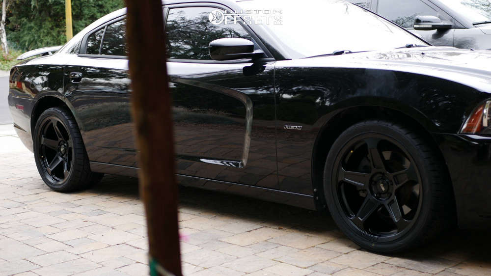 2013 Dodge Charger with 20x9 20 Voxx Replicas Demon and 265/35R20 Nitto