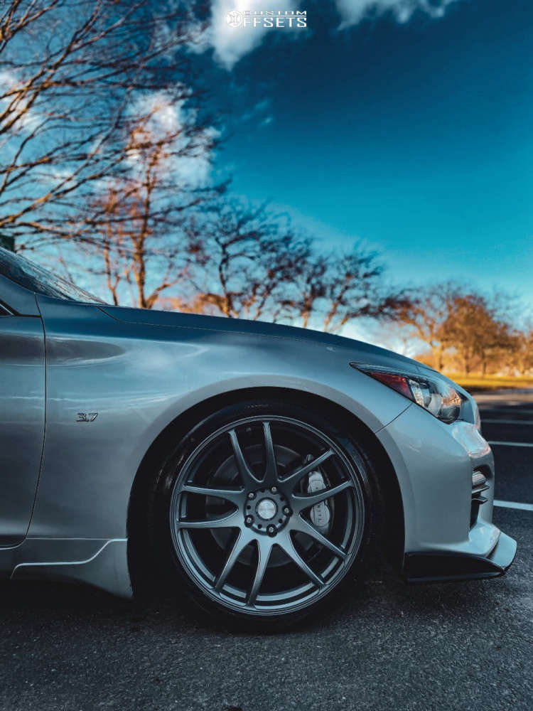 2014 INFINITI Q50 with 19x9.5 22 ESR Sr08 and 255/35R19 Achilles 868 ...