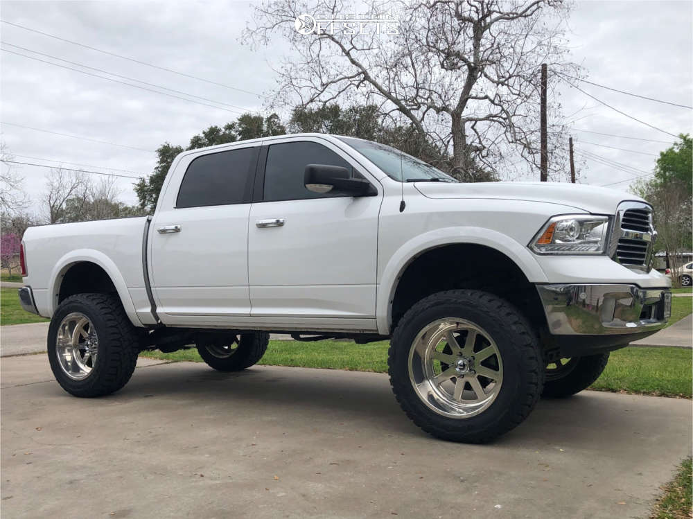 Fuel FF09 22x12 51 Polished DF0922207245 Custom Offsets