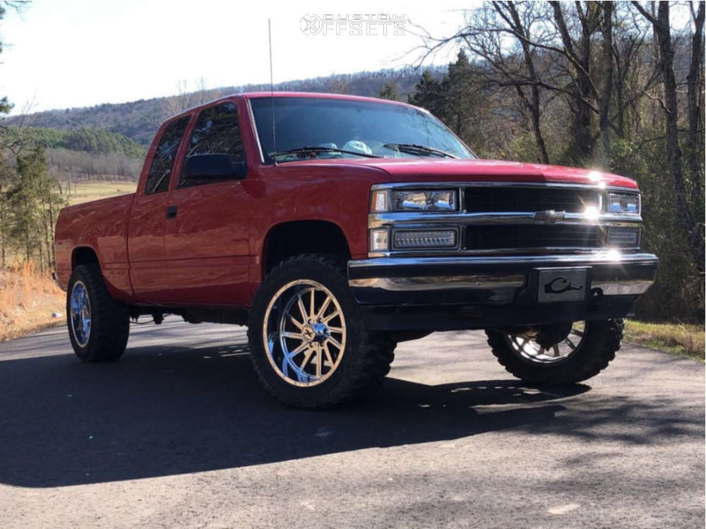 1997 Chevrolet K1500 with 20x10 -19 Xtreme Force Xf3 and 33/12.5