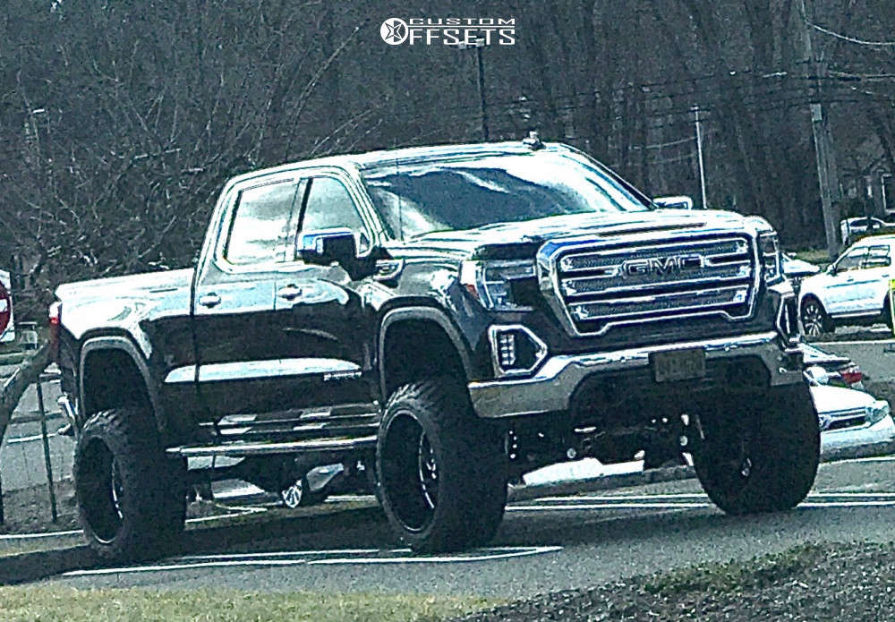 2019 GMC Sierra 1500 with 24x14 76 Hostile Jigsaw and 37/13.5R24 AMP