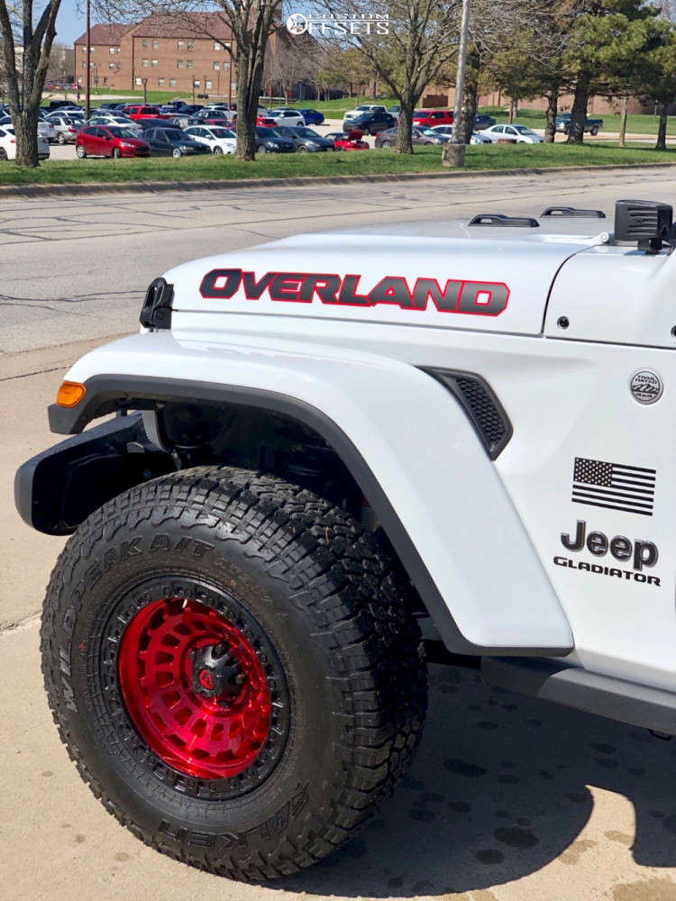 2020 Jeep Gladiator with 17x9 Fuel Zephyr and 285/75R17 Falken Wildpeak
