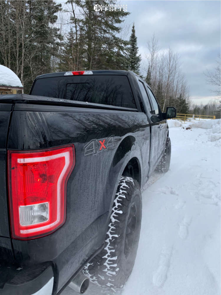 2016 Ford F150 with 17x9 12 Black Rhino Glamis and 35/12.5R17