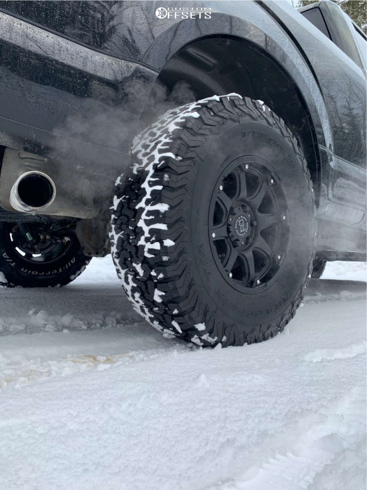 2016 Ford F150 with 17x9 12 Black Rhino Glamis and 35/12.5R17