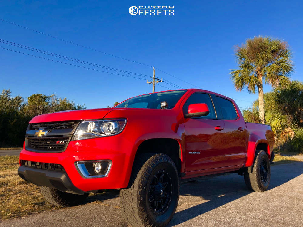 2018 Chevrolet Colorado with 17x8.5 14 Fuel Hostage and 285/70R17 Nitto ...