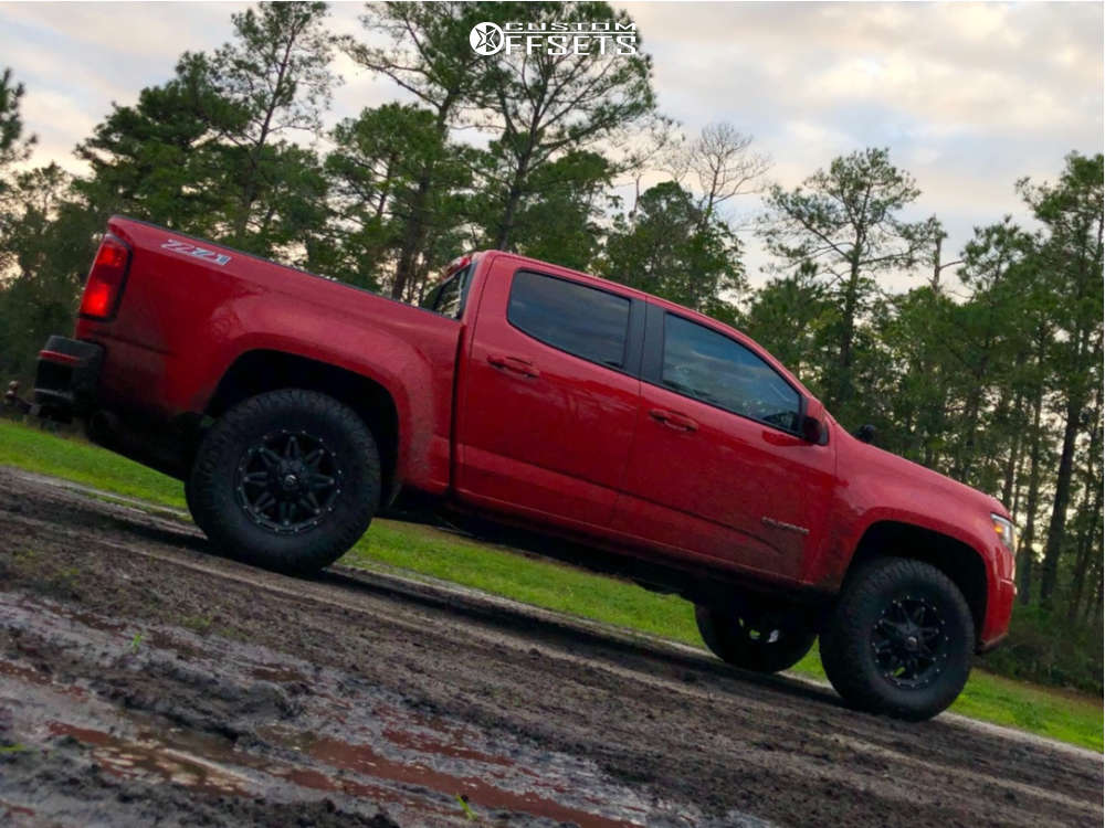 2018 Chevrolet Colorado with 17x8.5 14 Fuel Hostage and 285/70R17 Nitto ...