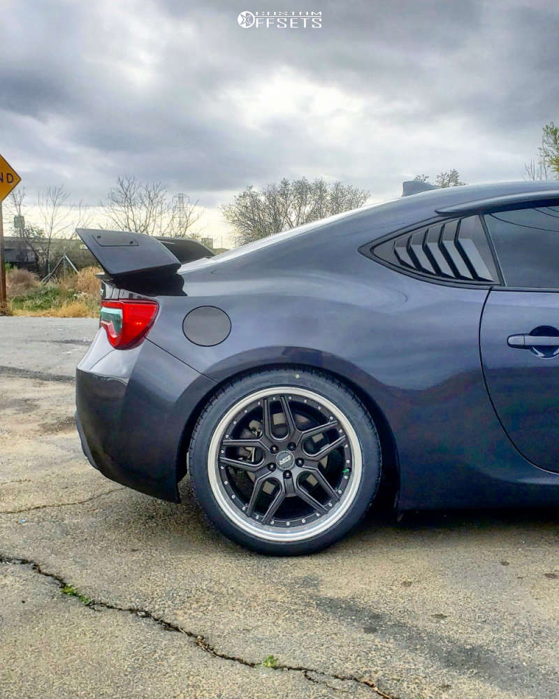 2017 Subaru BRZ with 18x9.5 35 ESR CS15 and 255/35R18 Falken Azenis ...