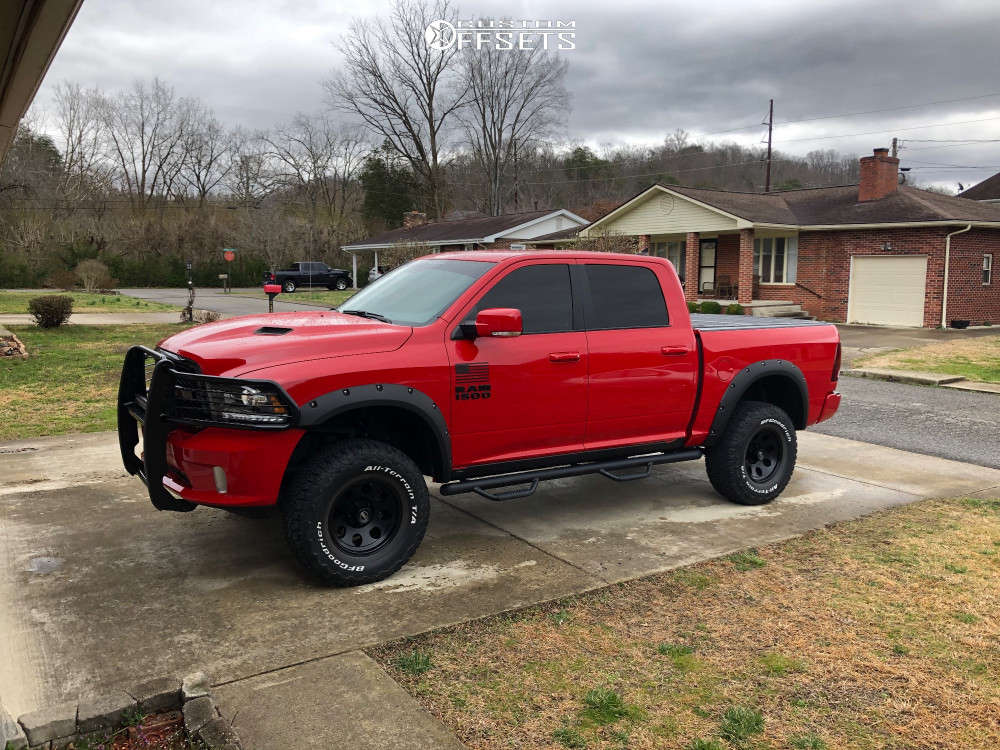 2017 Ram 1500 with 17x9 -12 American Racing Ar172 and 35/12.5R17 ...