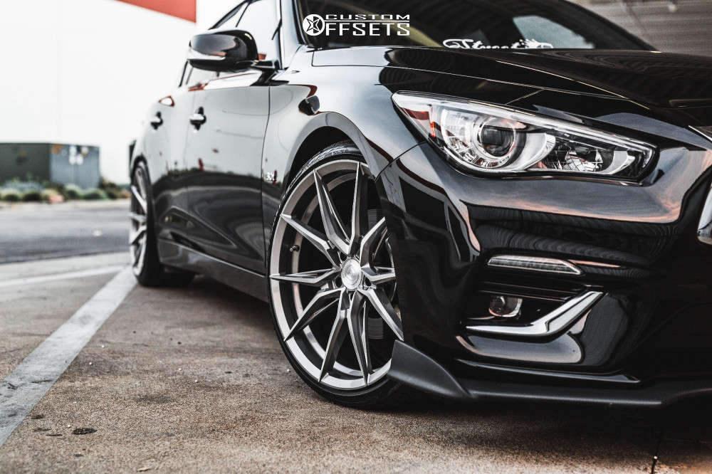 2019 INFINITI Q50 with 20x9 35 Rohana Rfx13 and 225/35R20 Toyo