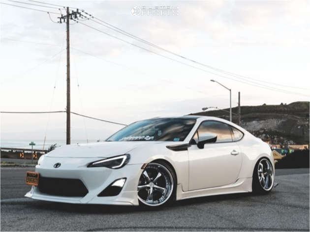 2014 Scion FR-S with 18x9.5 15 Work VS KF and 215/40R18