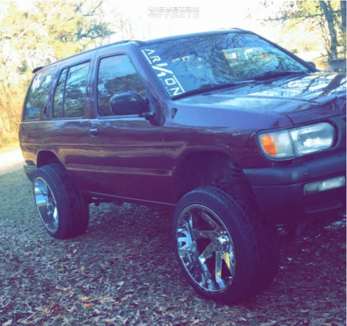 1998 Nissan Pathfinder with 22x12 -51 ARKON OFF-ROAD Lincoln