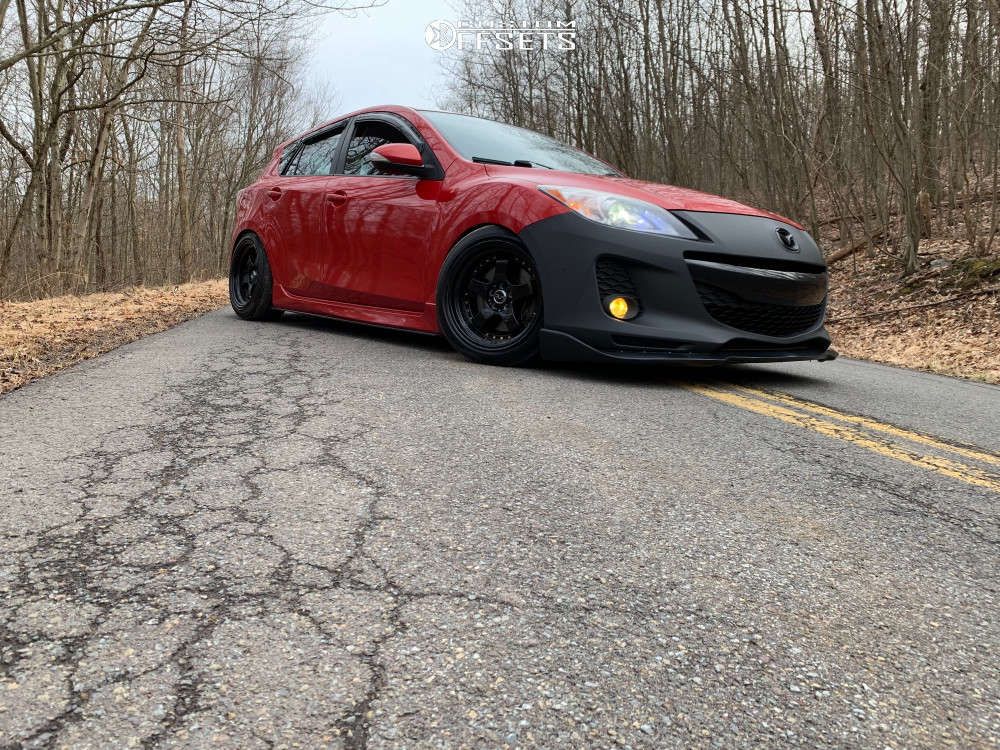 2012 Mazda 3 with 17x9 20 JNC Jnc017 and 205/50R17 Farroad Frd26 and ...
