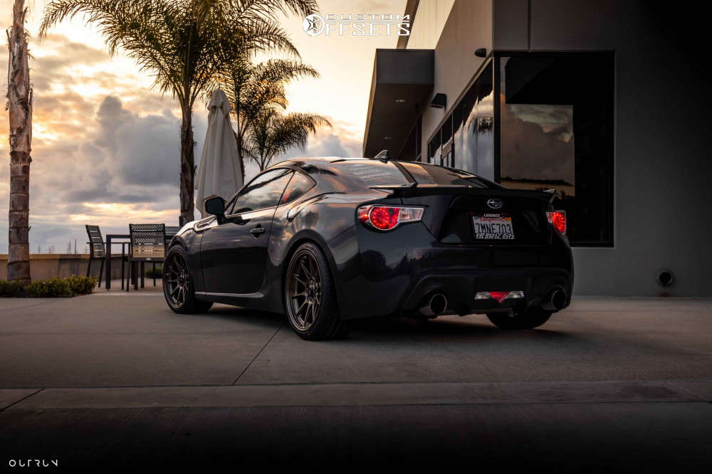 2015 Subaru BRZ with 18x9.5 35 Konig Dekagram and 245/35R18 Falken