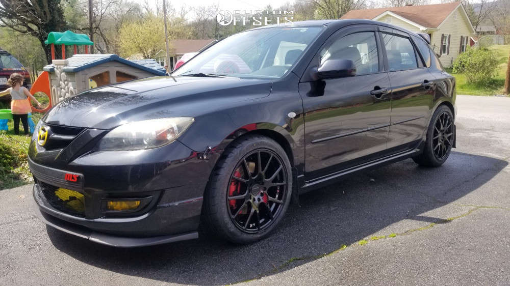 MAZDA3 FASTBAK BLACK selection 　18×7J+45 Mazda3 OEM Alloy Wheel, Design 168 (Black Metallic) — 18