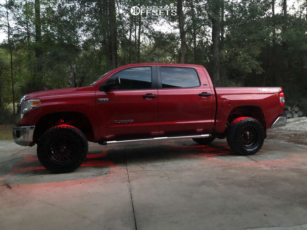 2017 Toyota Tundra with 18x9 -12 Fuel Stroke and 285/65R18 Nitto Ridge ...