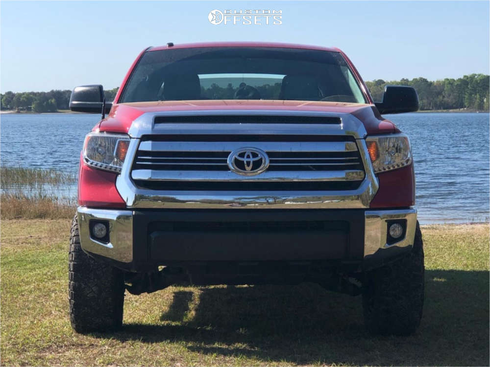 2017 Toyota Tundra with 18x9 -12 Fuel Stroke and 285/65R18 Nitto Ridge ...