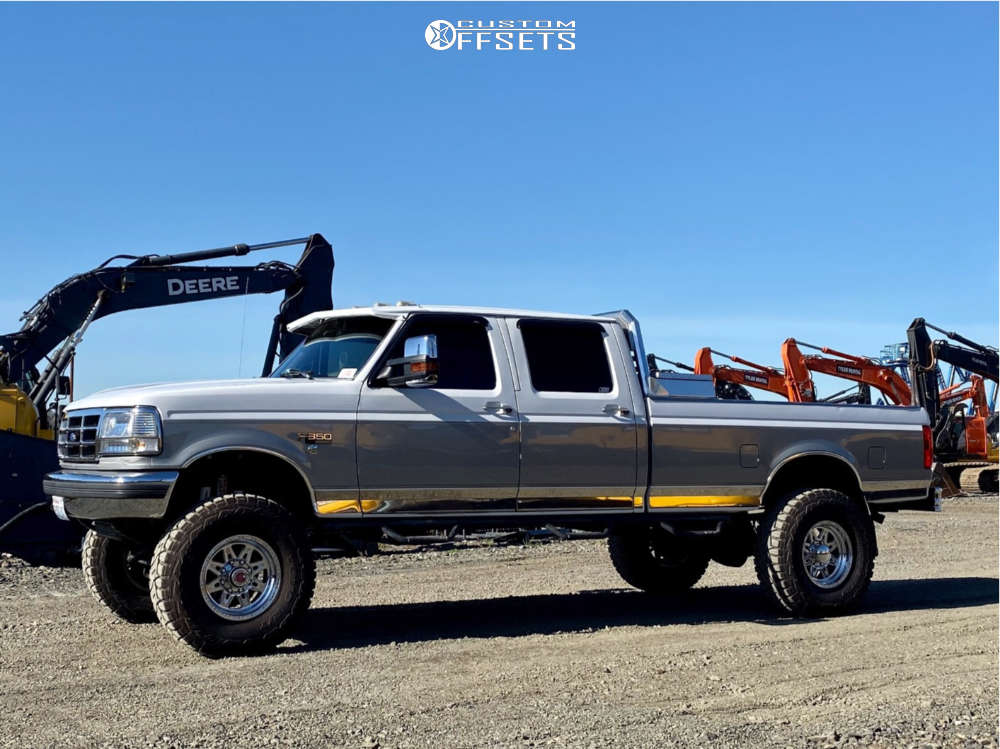 1994 Ford F350 with 17x9 12 Raceline Renegade 8 and 37/12.5R17 Toyo
