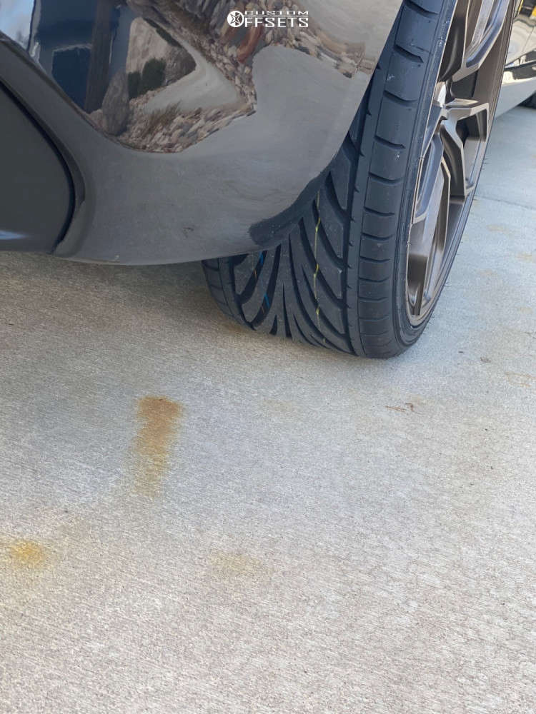 2017 Alfa Romeo Giulia with 20x8.5 35 Asanti Black Abl-19 and 255/30R20 ...