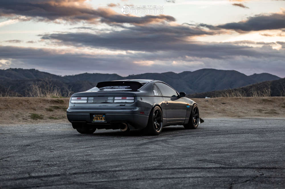 1993 Nissan 300ZX with 18x9.5 22 Volk Te37sl and 265/35R18 Federal