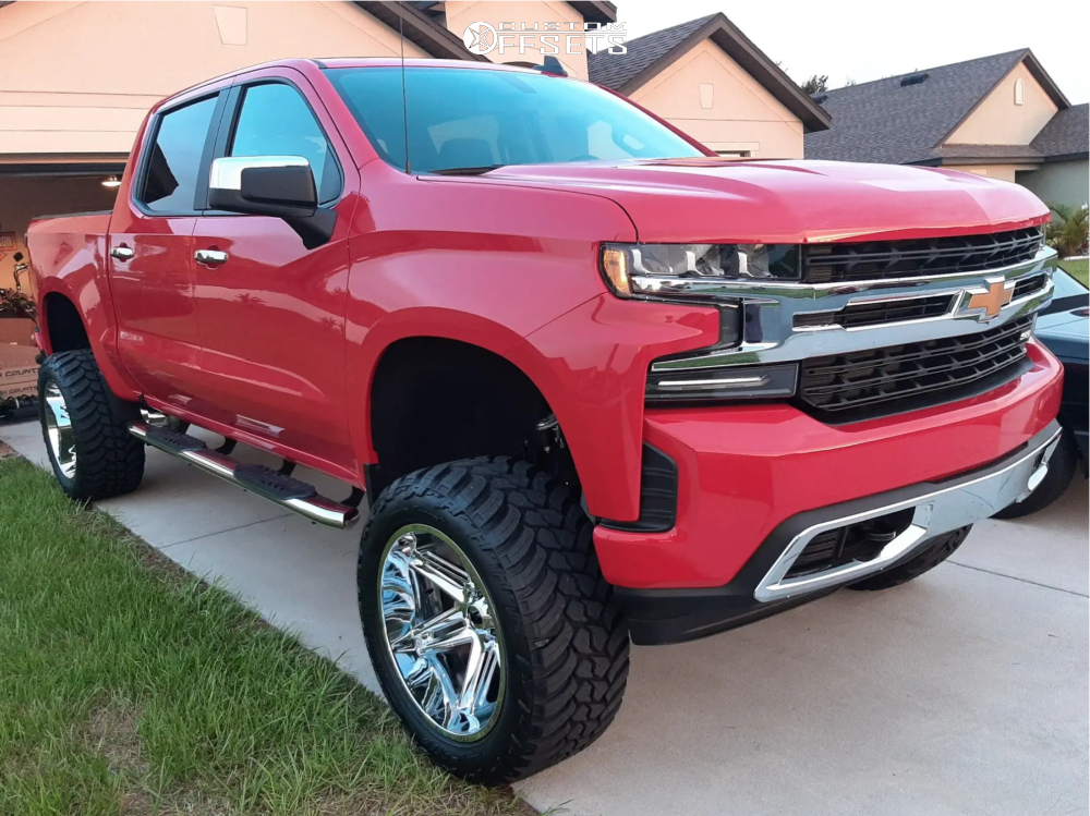 2020 Chevrolet Silverado 1500 Wheel Offset Super Aggressive 3 5 Suspension Lift 8 1242401 Custom Offsets