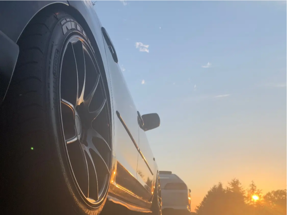 2006 Mazda 3 with 18x8.5 35 AVID1 AV32 and 225/40R18 Nitto Neo Gen