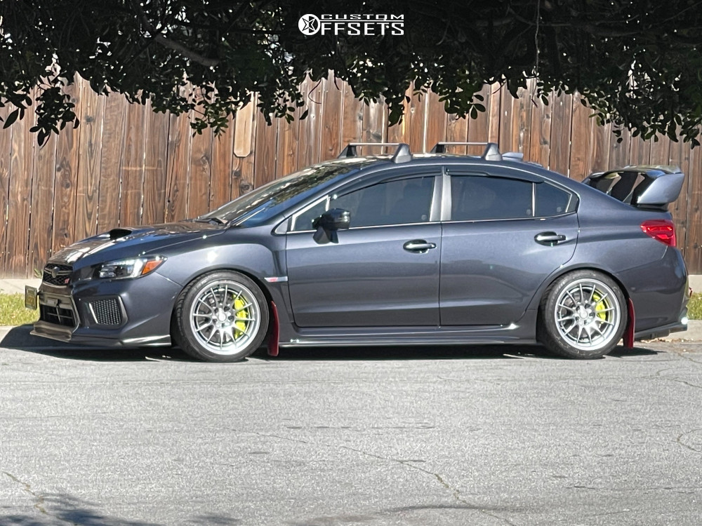 2019 Subaru WRX STI with 18x9.5 40 Enkei Nt03 and 265/35R18