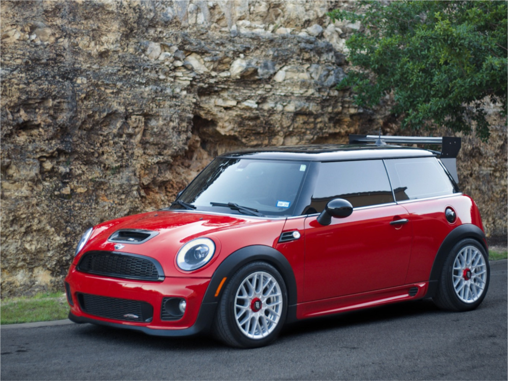 2008 Mini Cooper with 17x8 40 Rotiform Rse and 215/45R17 Pirelli